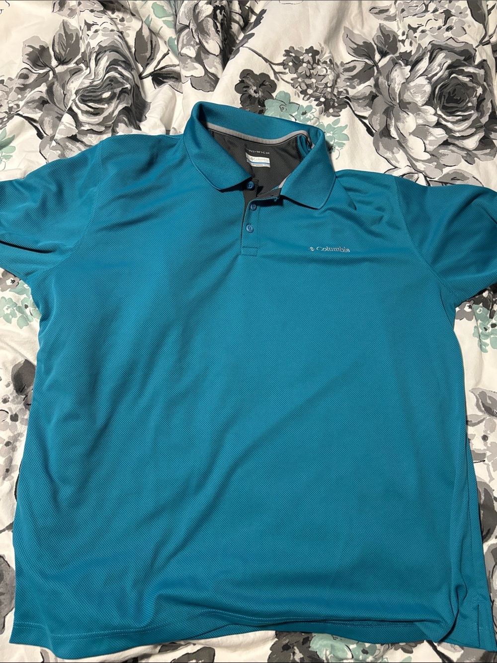 Columbia Men’s Performance Polo in Teal Blue